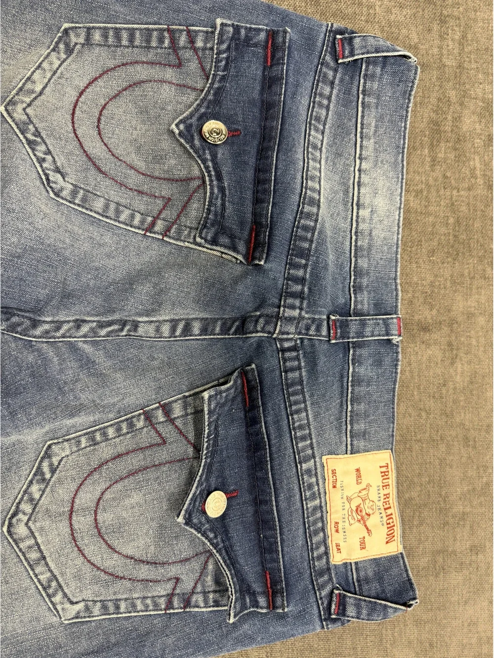 True Religion ROCCO Relaxed Skinny Jeans Size 34